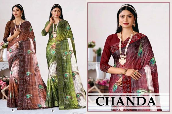 Ronisha Chanda Designer Lycra Saree Collection